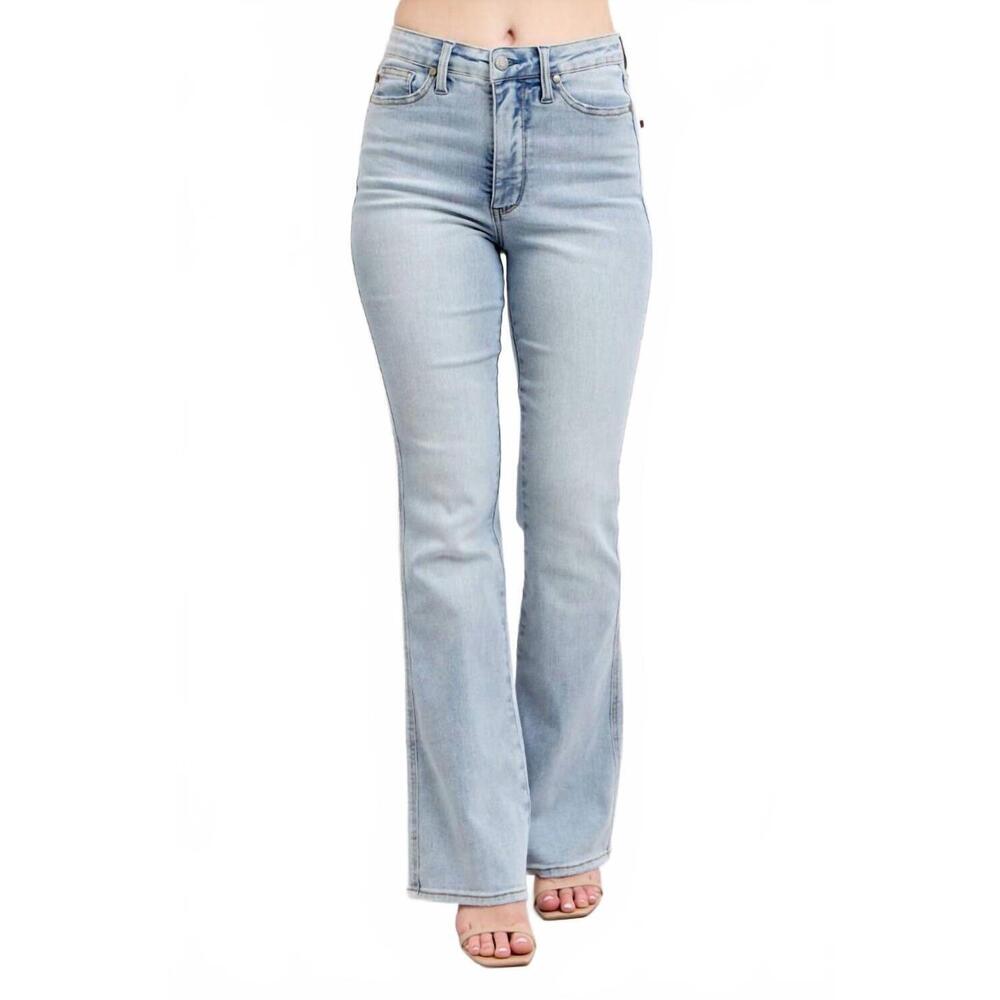 NEW JUDY BLUE tummy control bootcut jeans in light blue
